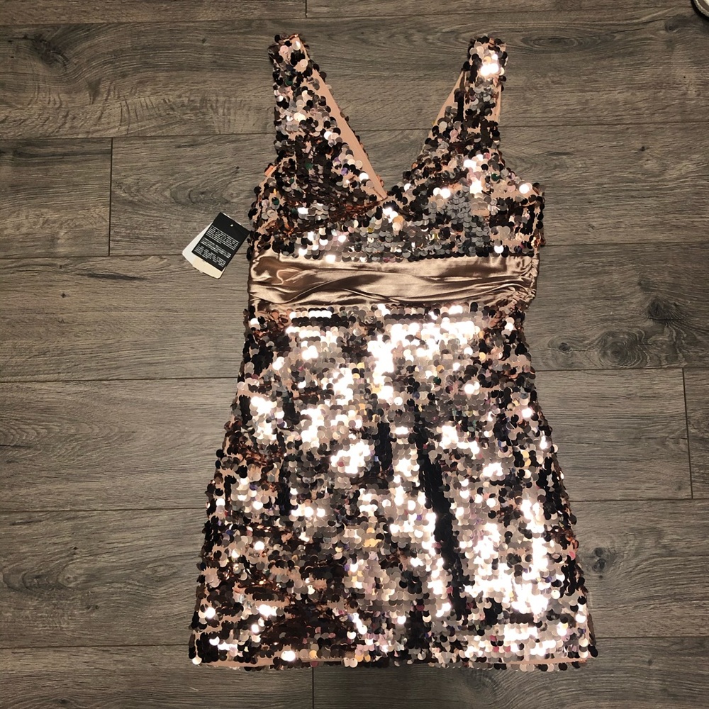 Gold Sequence Dress